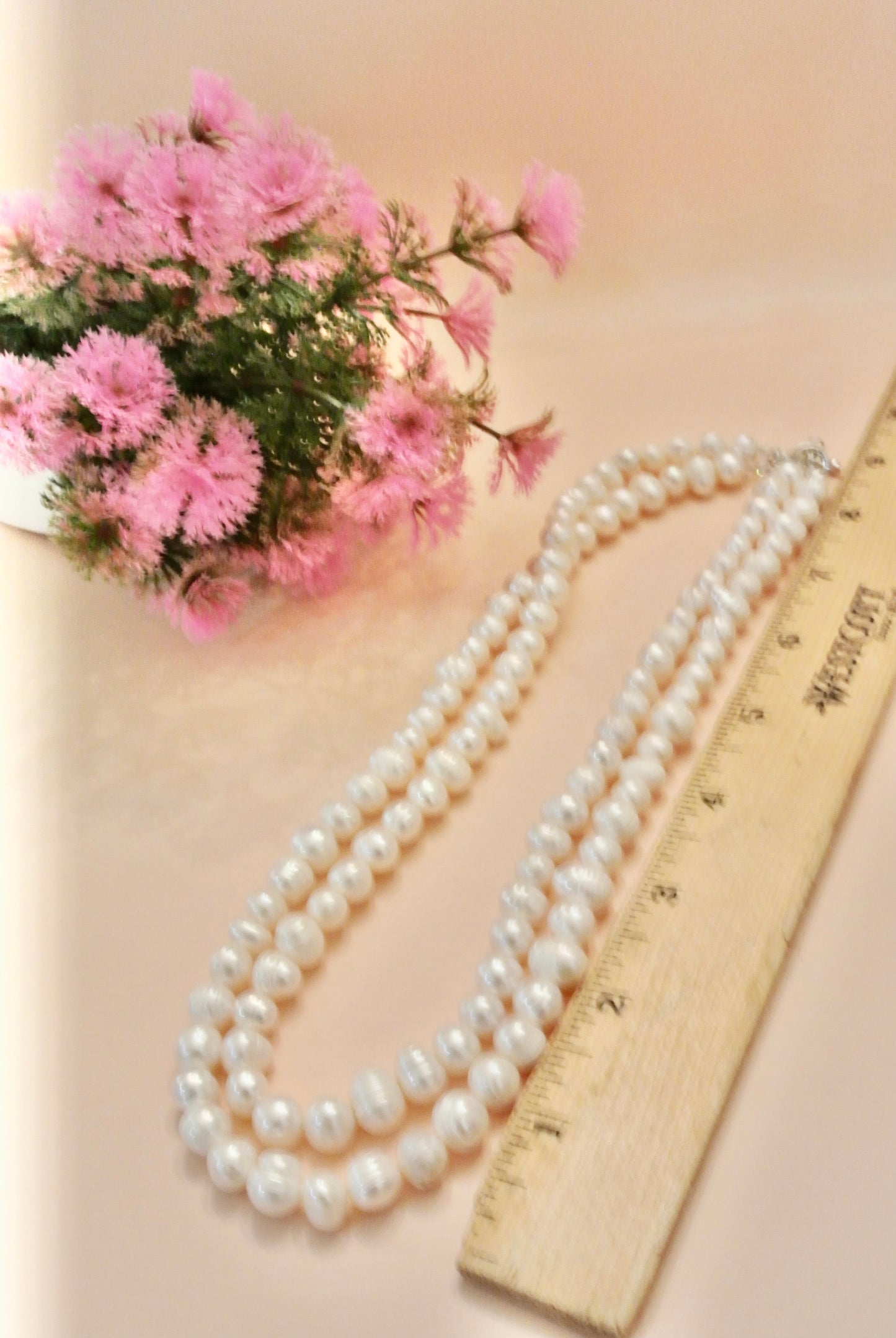 Double strands Necklace Pearls N-132