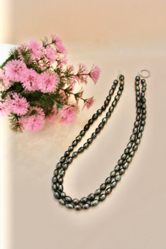 Double strands Necklace Dark color N-133