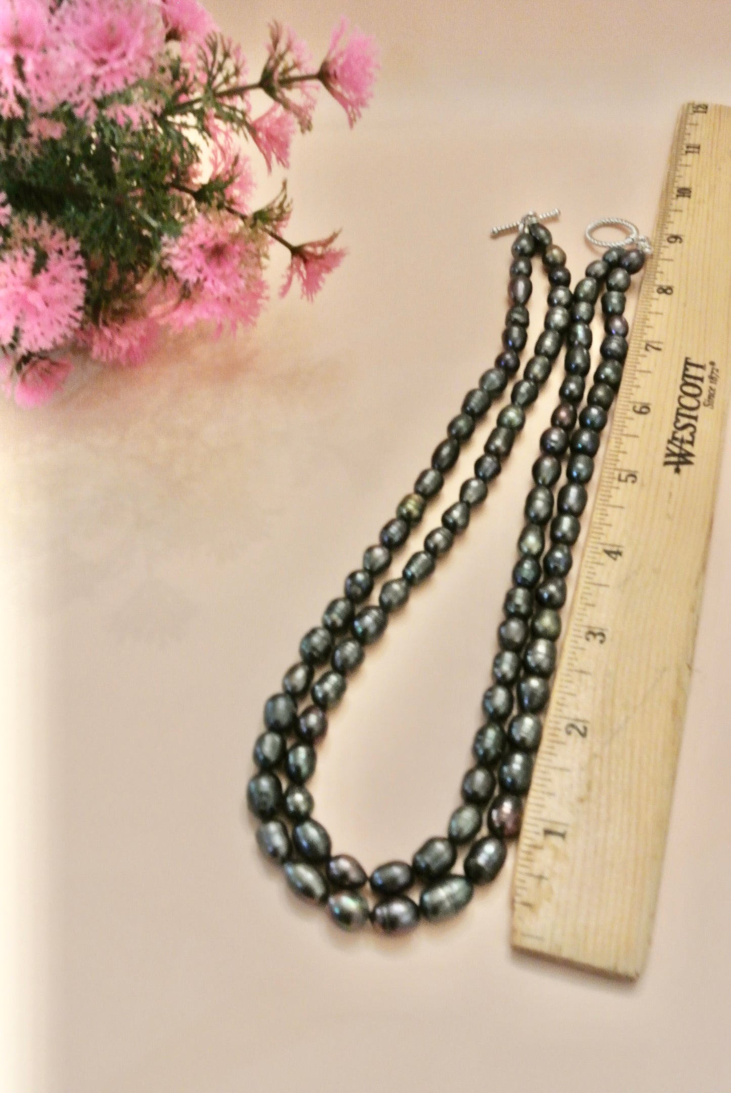 Double strands Necklace Dark color N-133