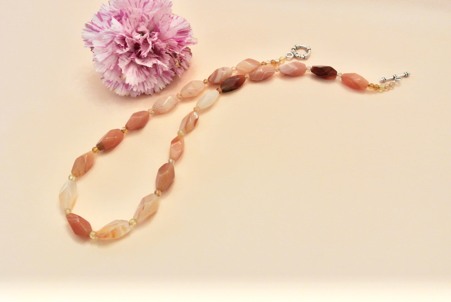 Carnelian stone Necklace N-139