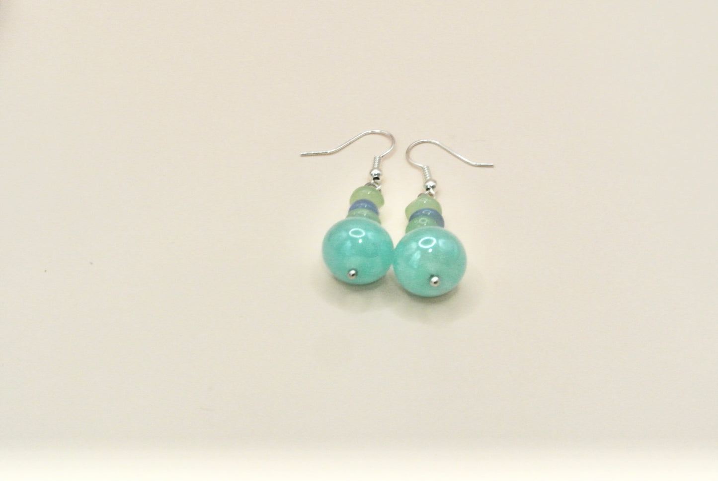 Turquoise Rondel Earrings E-168