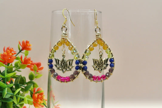 Multi Colors earrings E-195