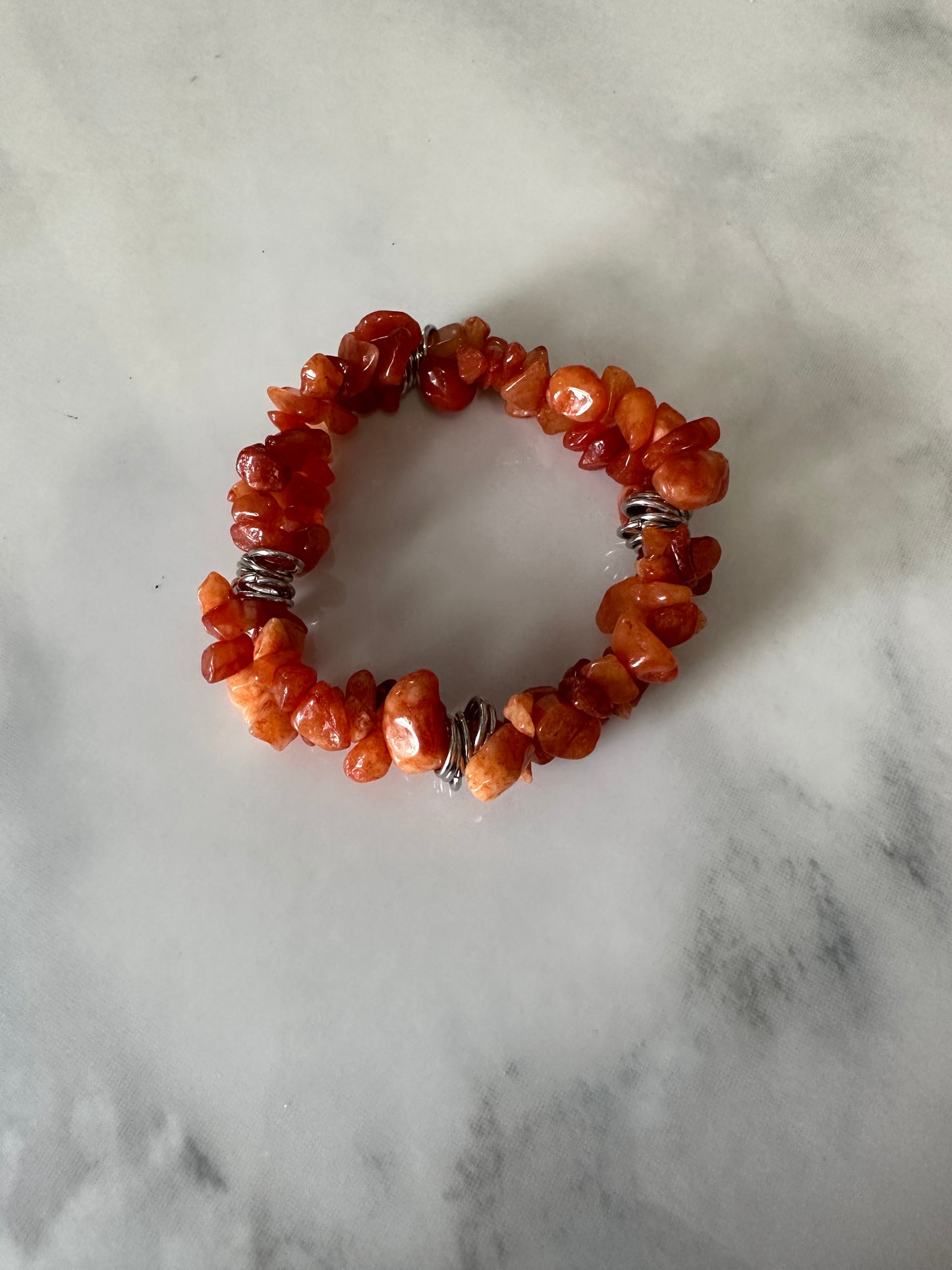 Orange Coral Bracelets B-108