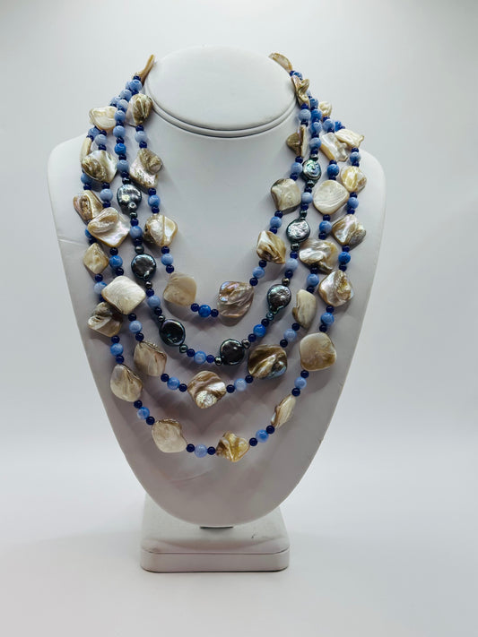 Shell Multi strands Necklace N-100