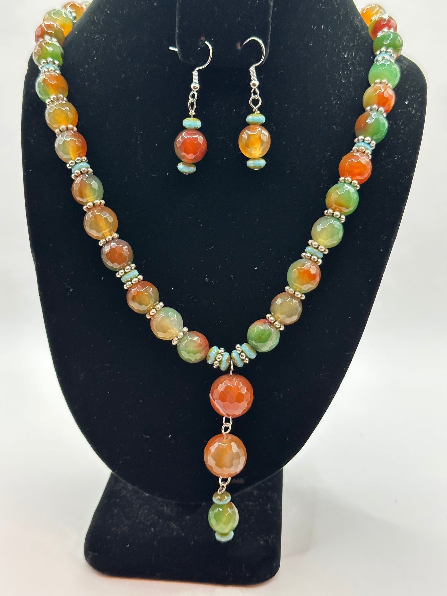 Multi Necklace with Earrings NE-107