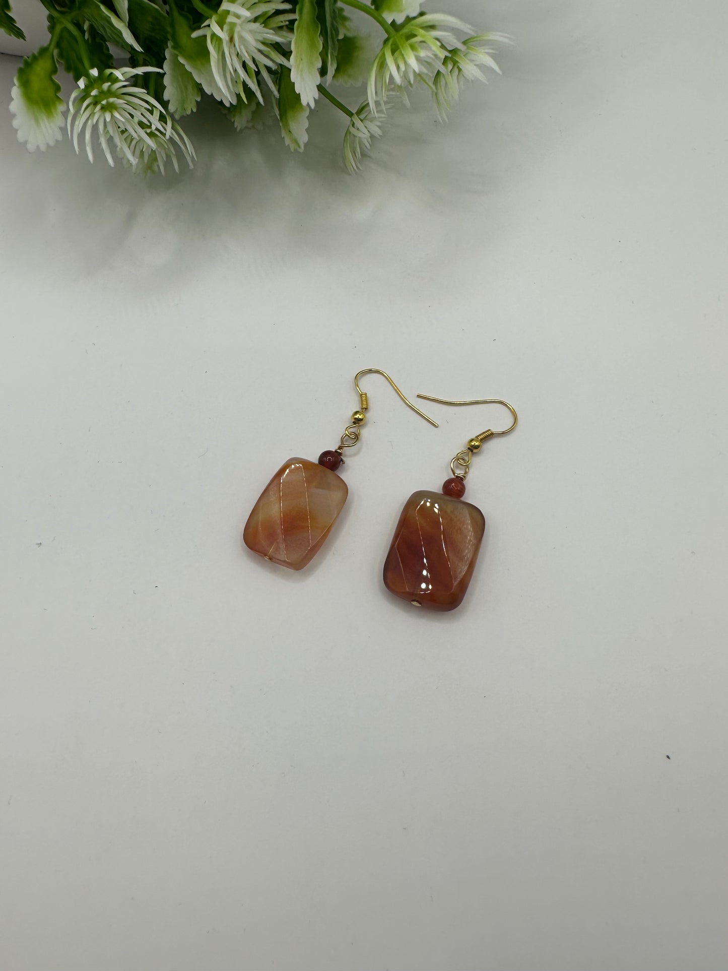 Carnelian earrings E-161