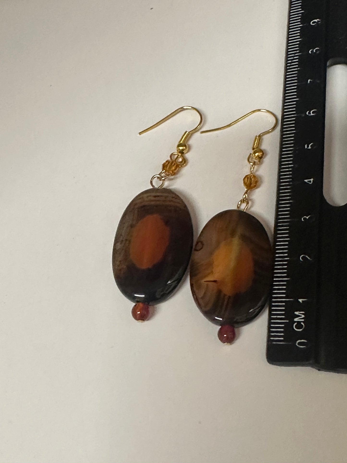 Large Stone Earrings E-143