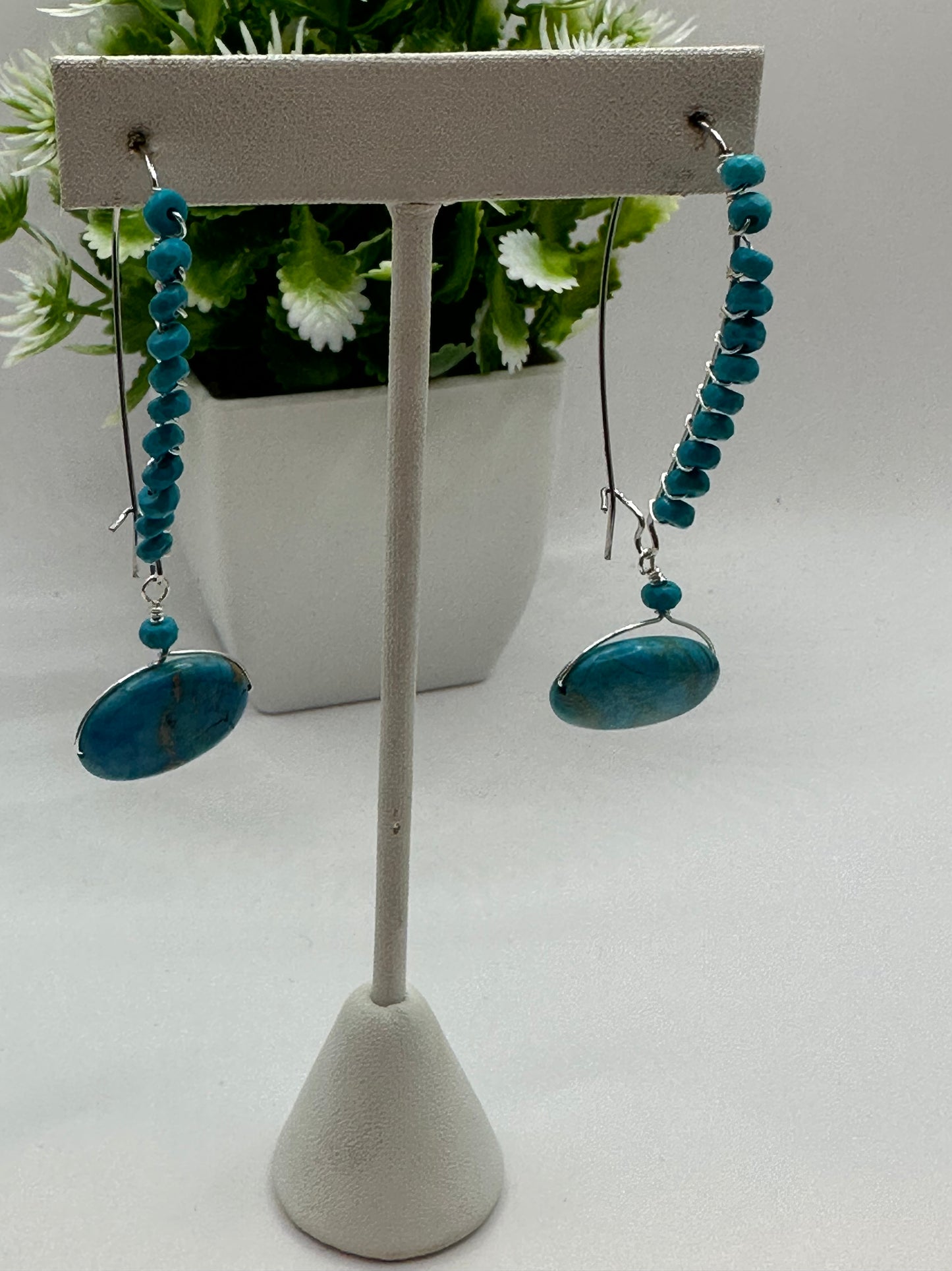 Fancy Turquoise Earrings E-139