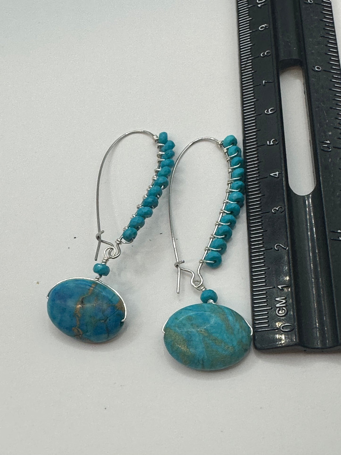 Fancy Turquoise Earrings E-139