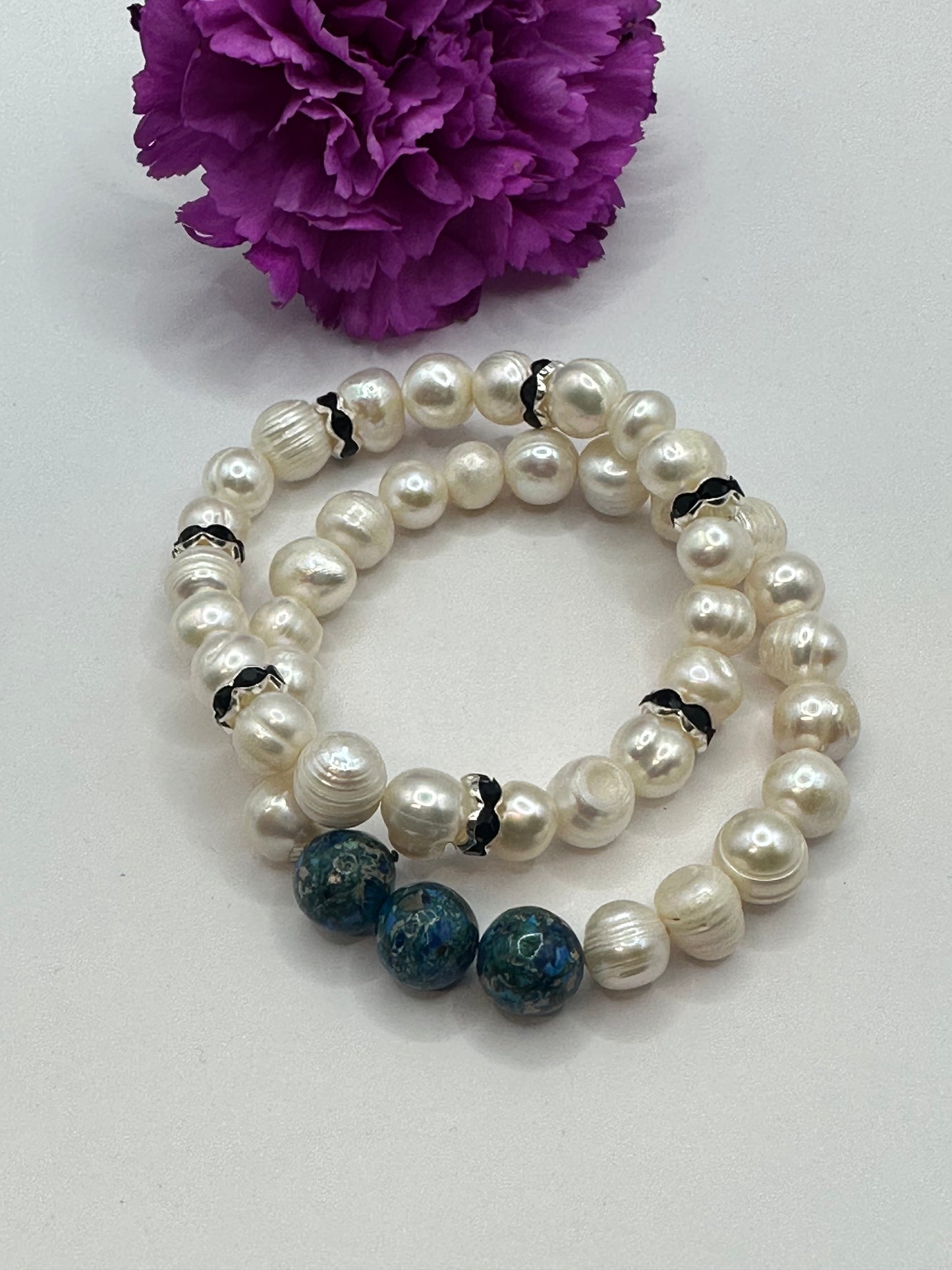 Stackable Pearls bracelets B-154