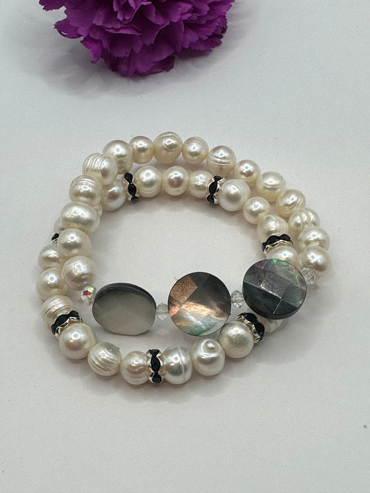 Stackable Pearls Bracelets #B-155