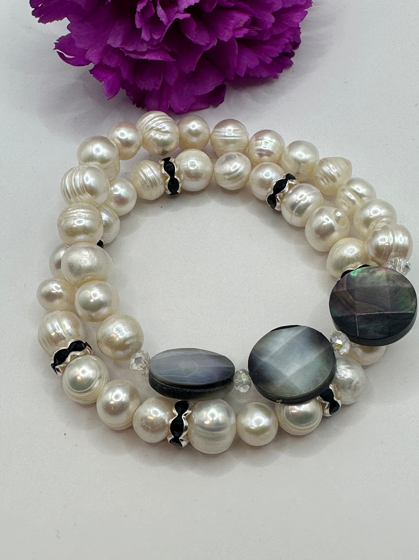 Stackable Pearls Bracelets #B-155