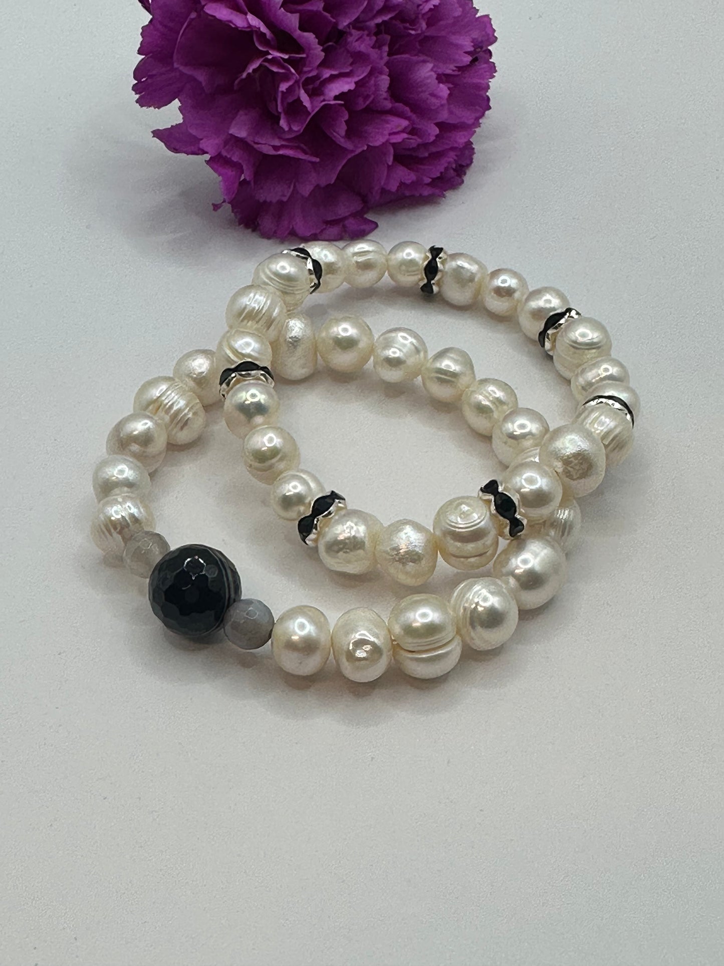 Stackable Pearls Bracelets B-158