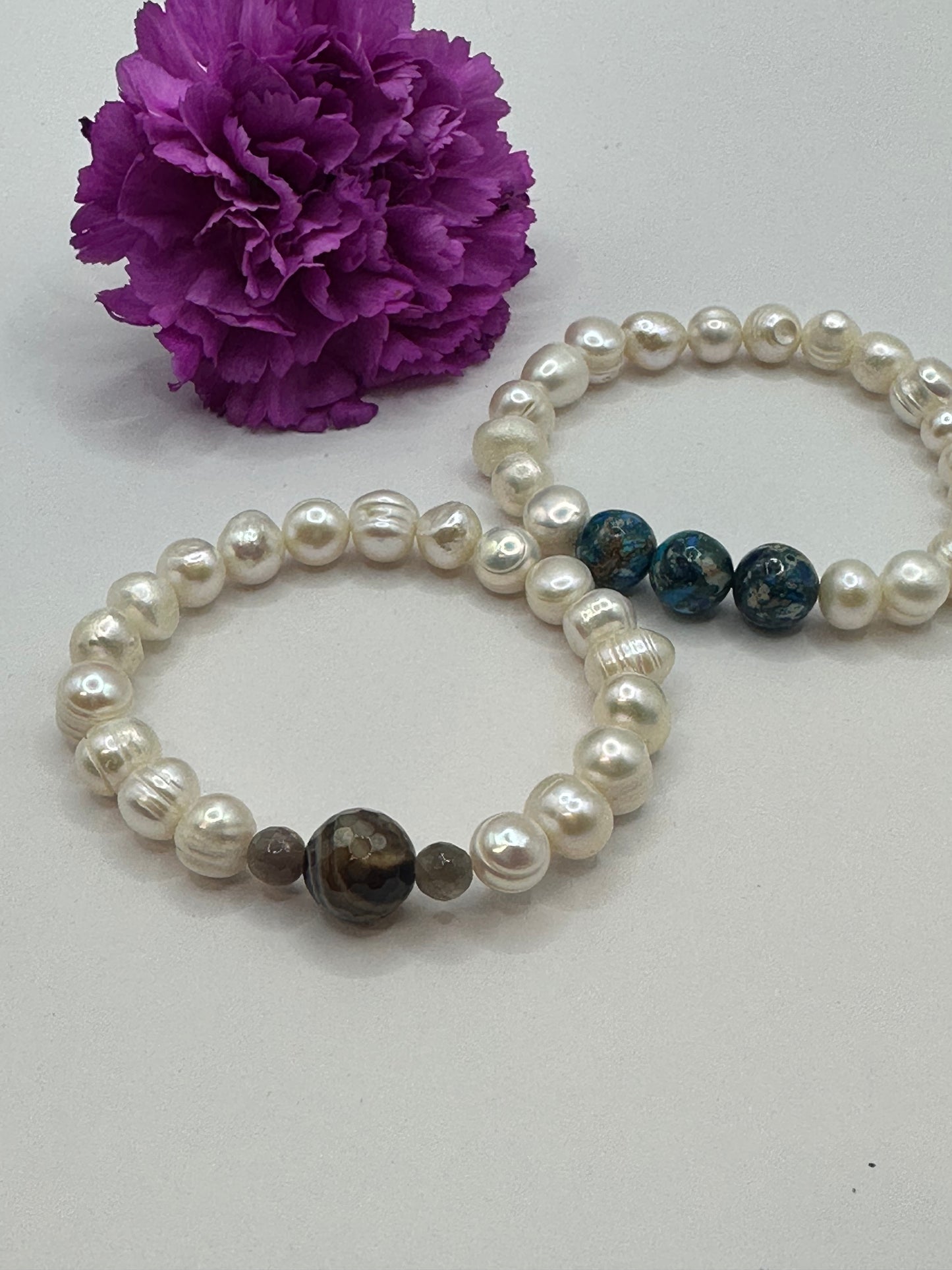 Stackable pearls bracelets B-159