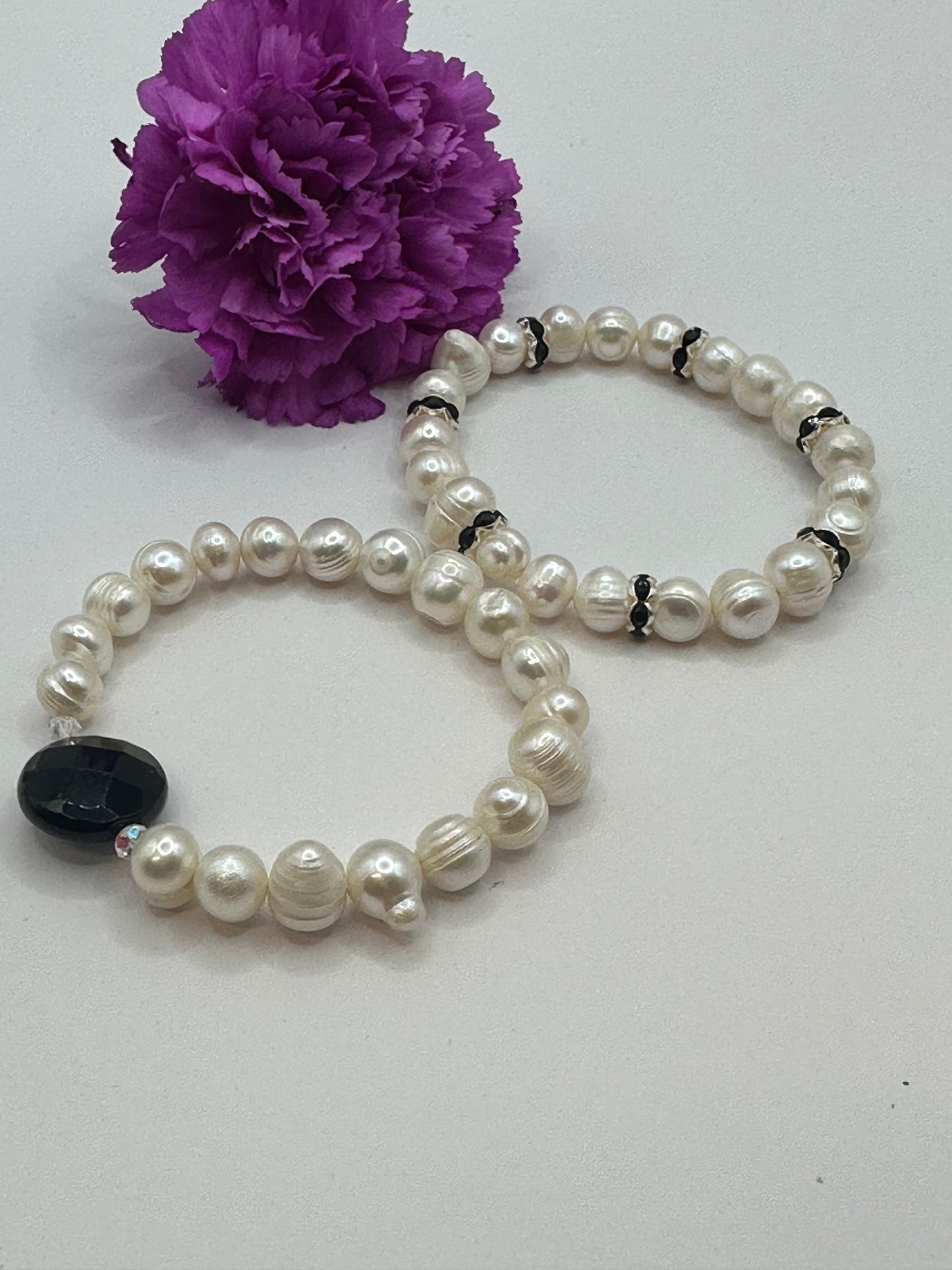 Stackable Pearls Bracelets B-162