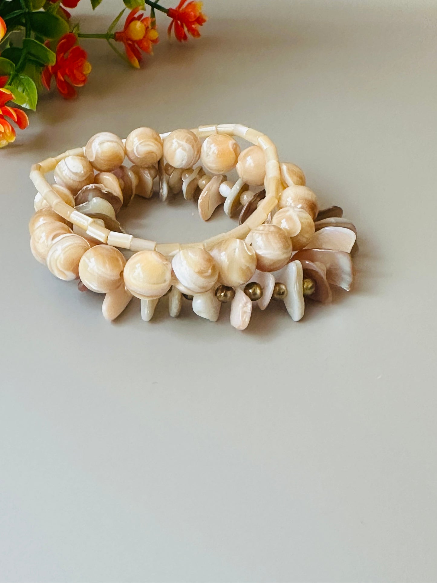 Round Shell Mix Bracelets B-169