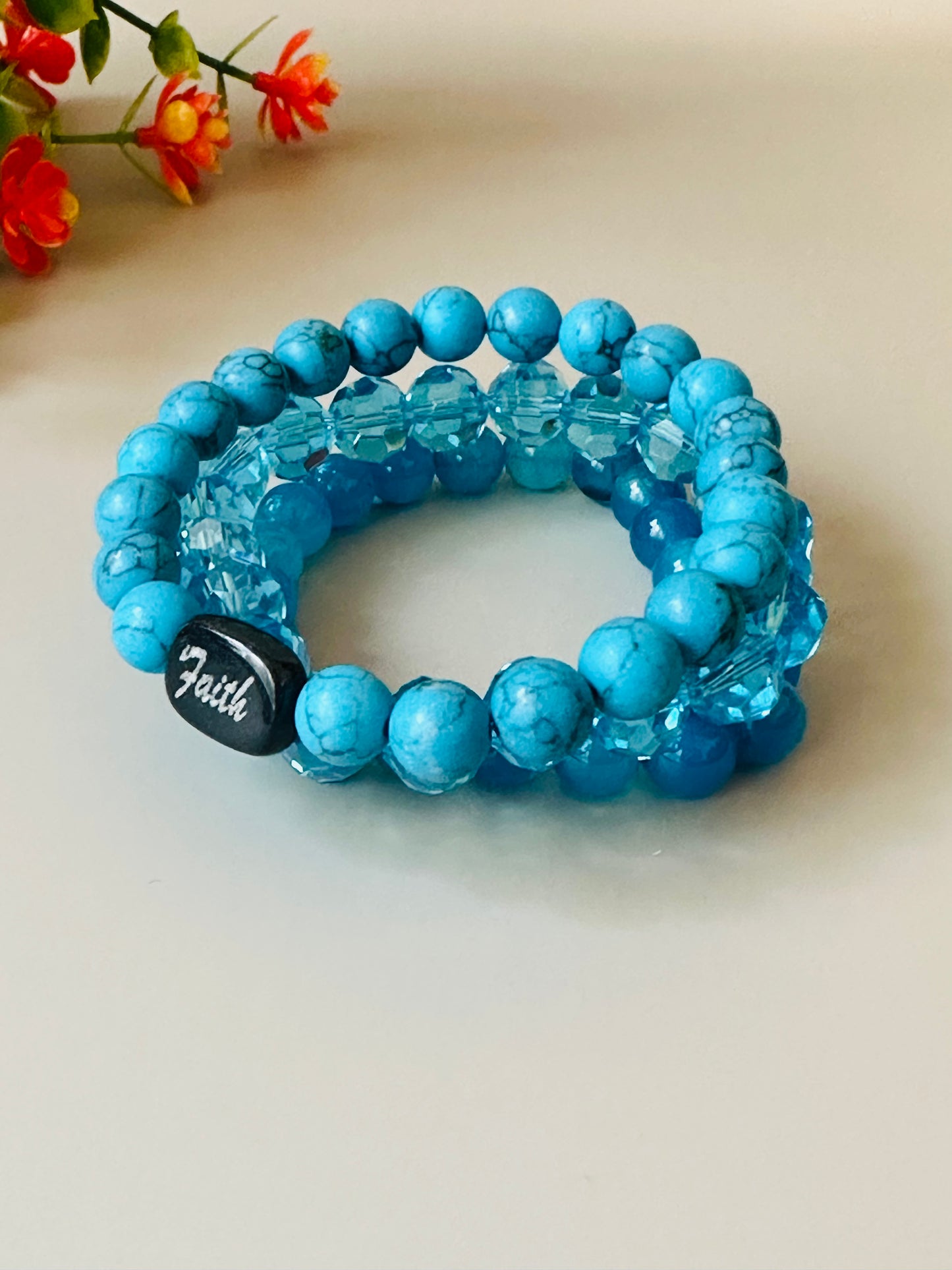 Ocean Blue Mix Bracelets B-170