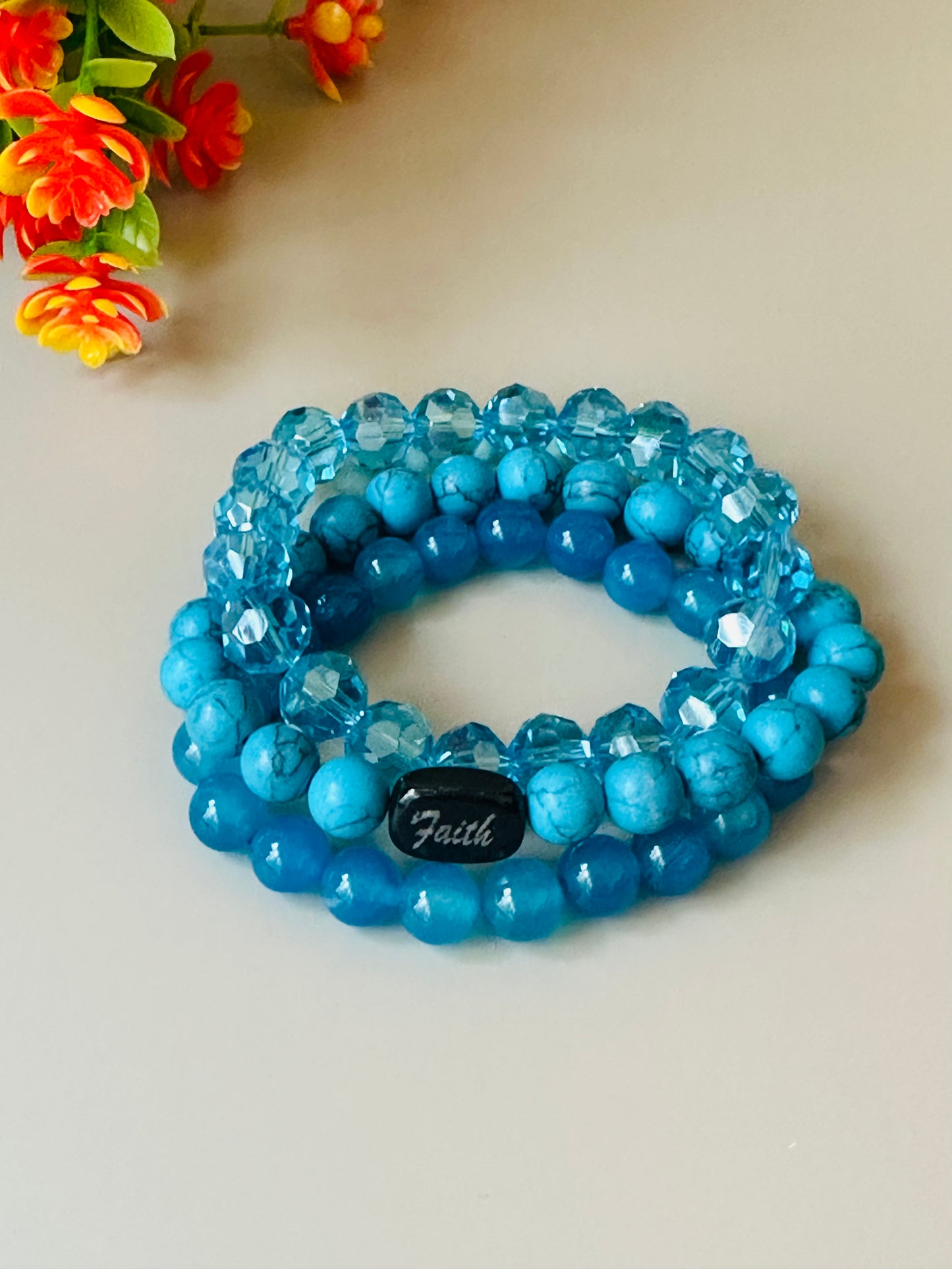 Ocean Blue Mix Bracelets B-170