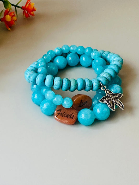 Aqua mix Bracelets B-172