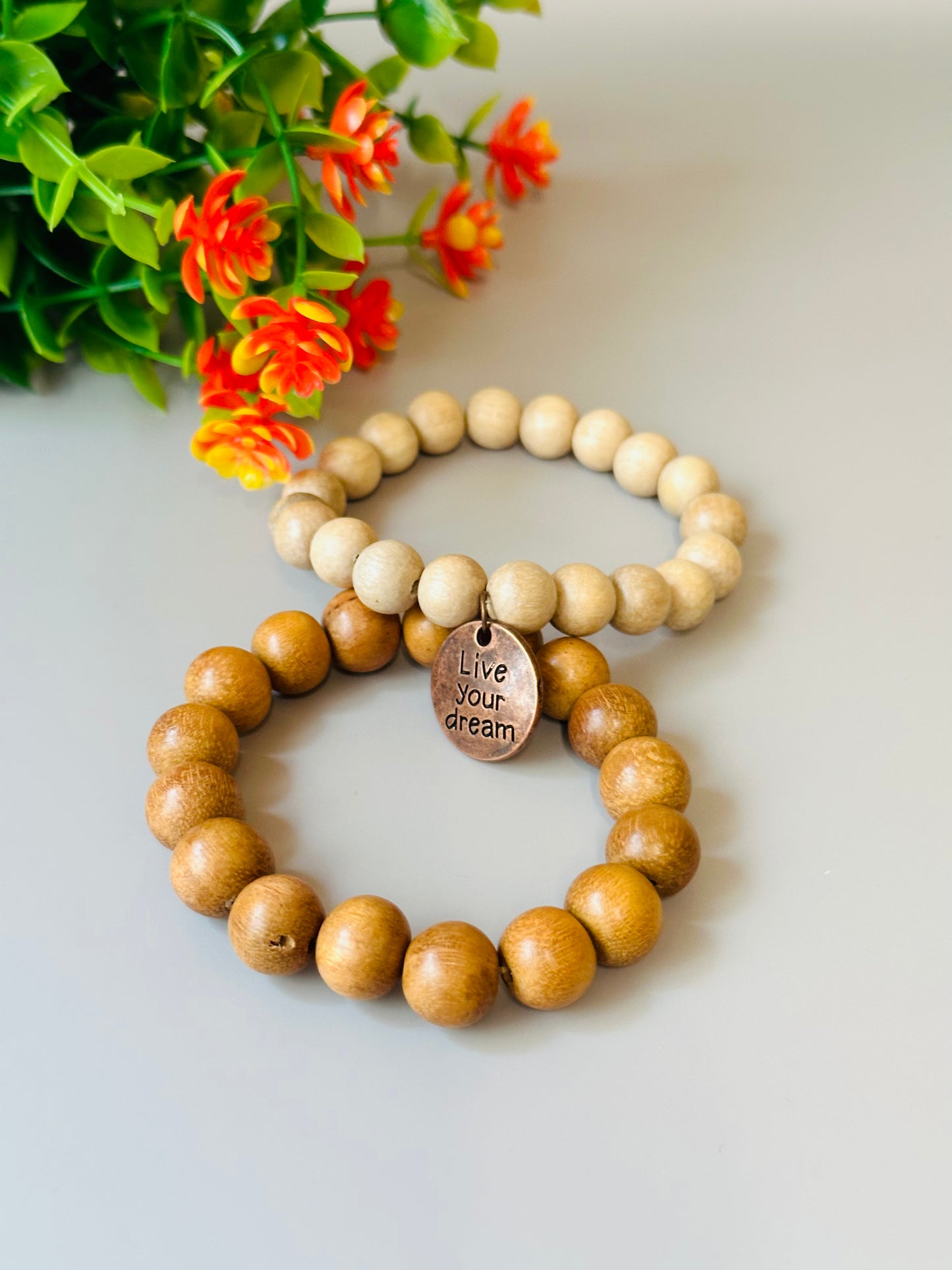 Live your Bream Wood Bracelets B-175