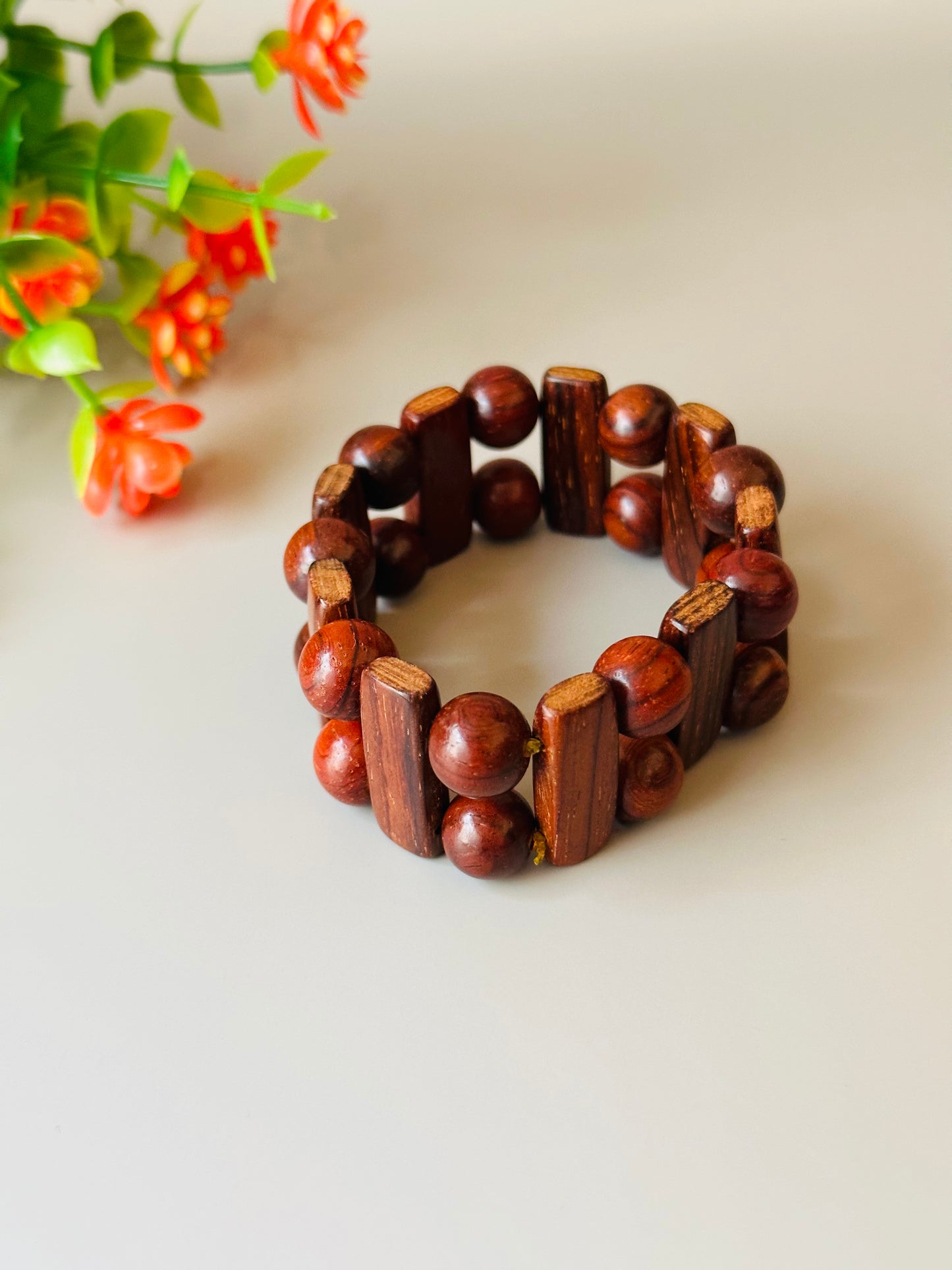 Slider wood beads Bracelets B-185