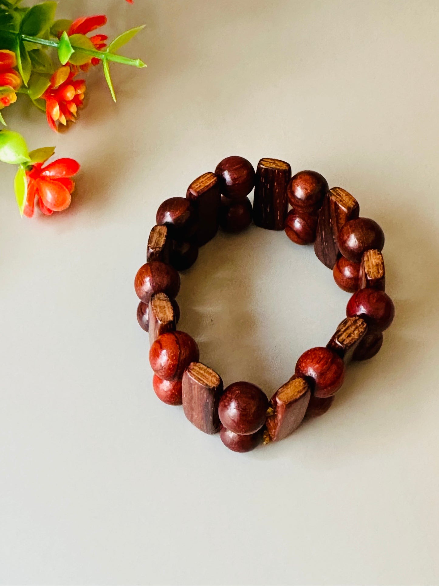 Slider wood beads Bracelets B-185