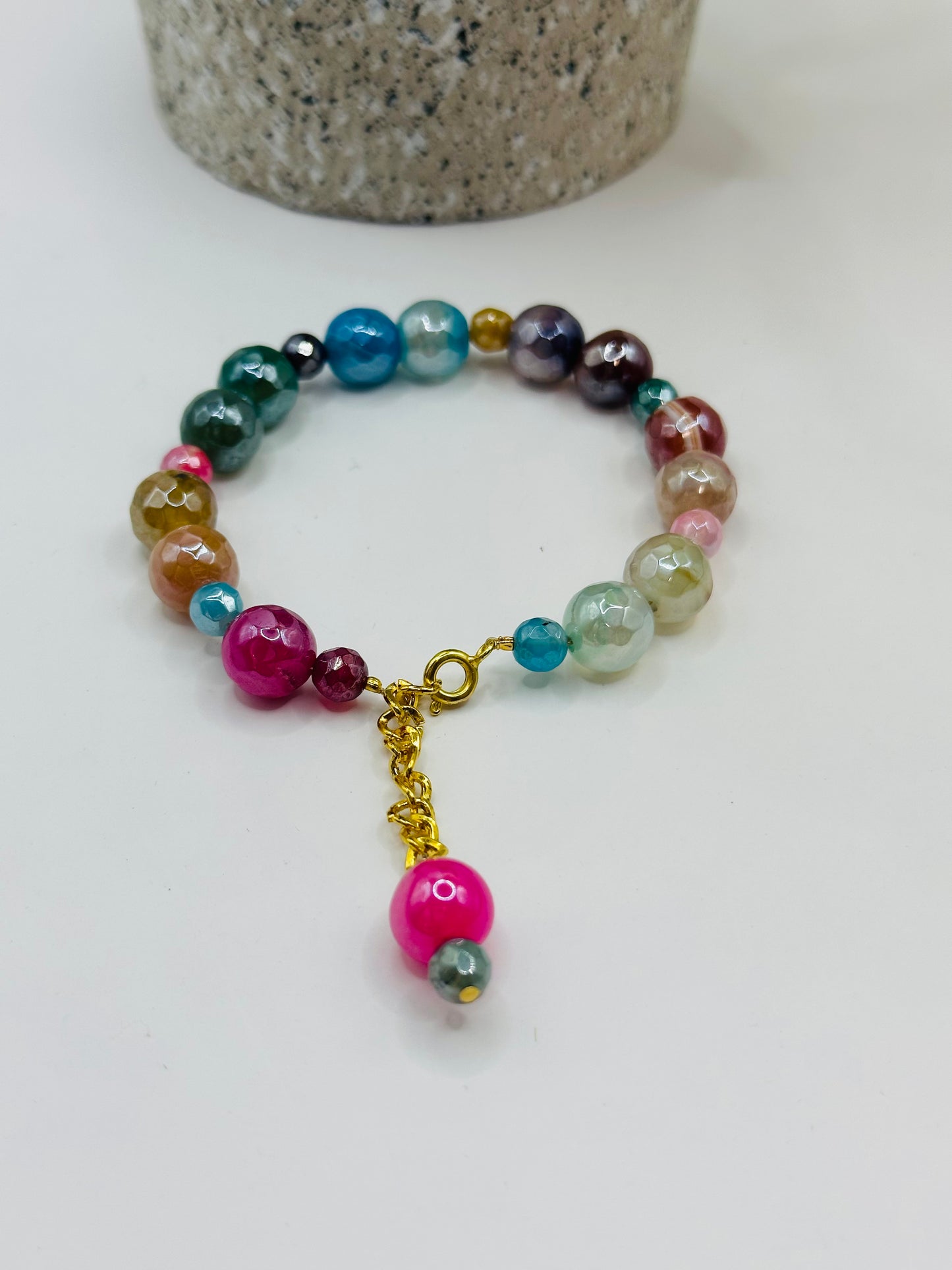 Multi colors Faceted adjustable Bracelets B-187