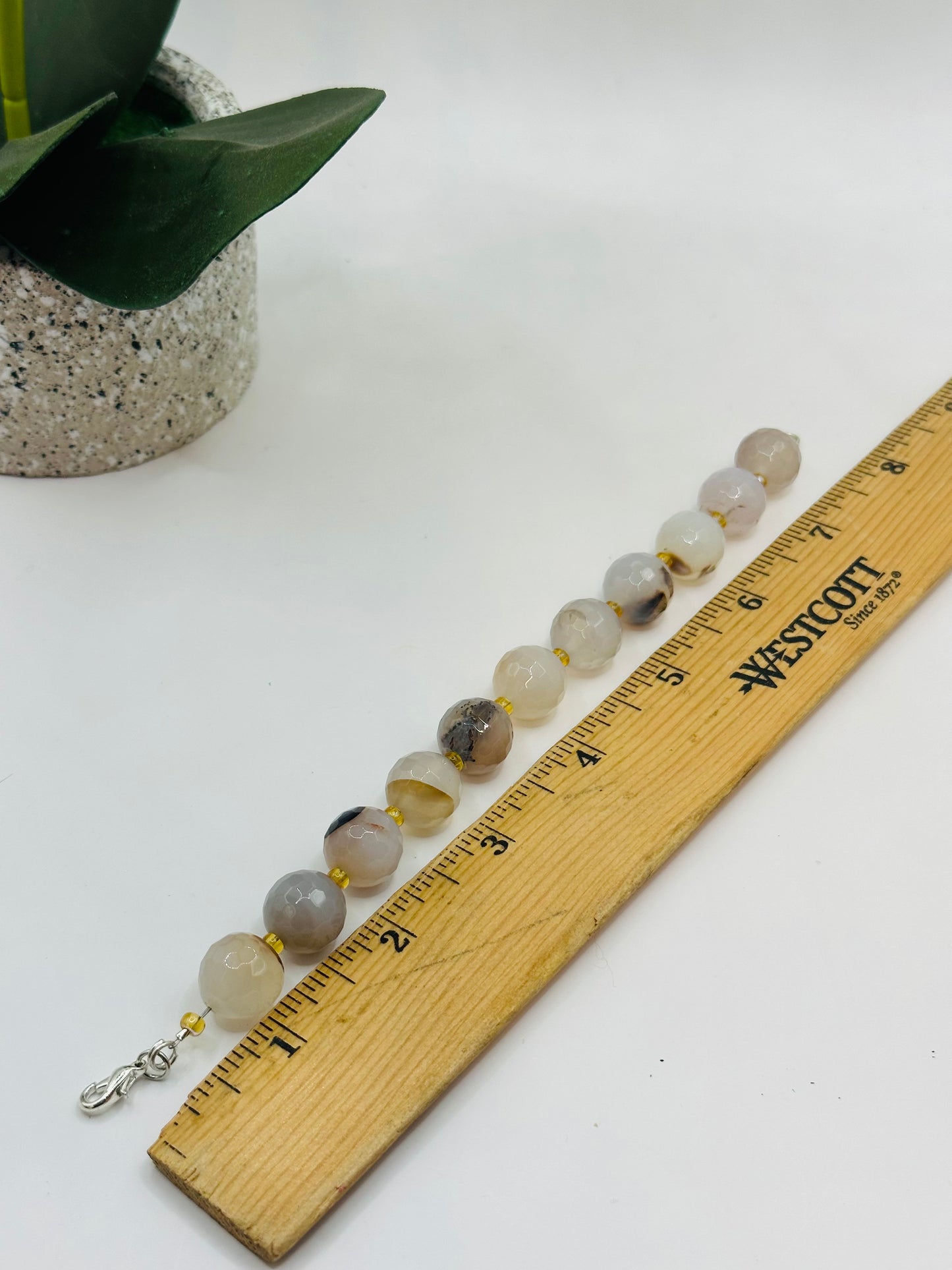 Large Stone faceted bracelets B-206