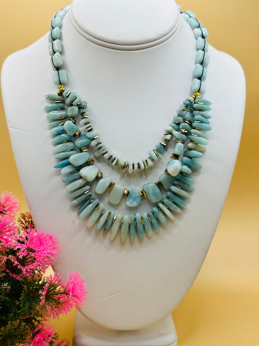 Multi strands sticks Necklace N-156