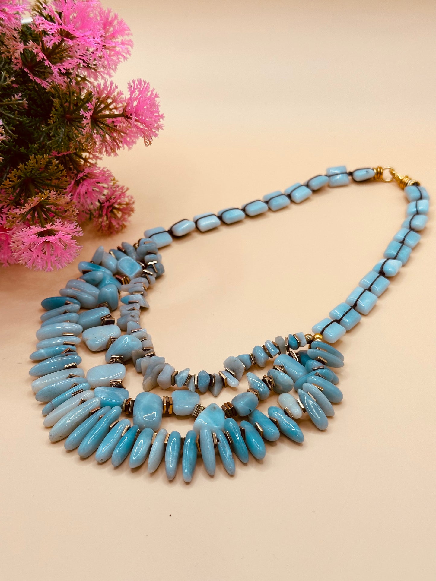 Multi strands sticks Necklace N-156