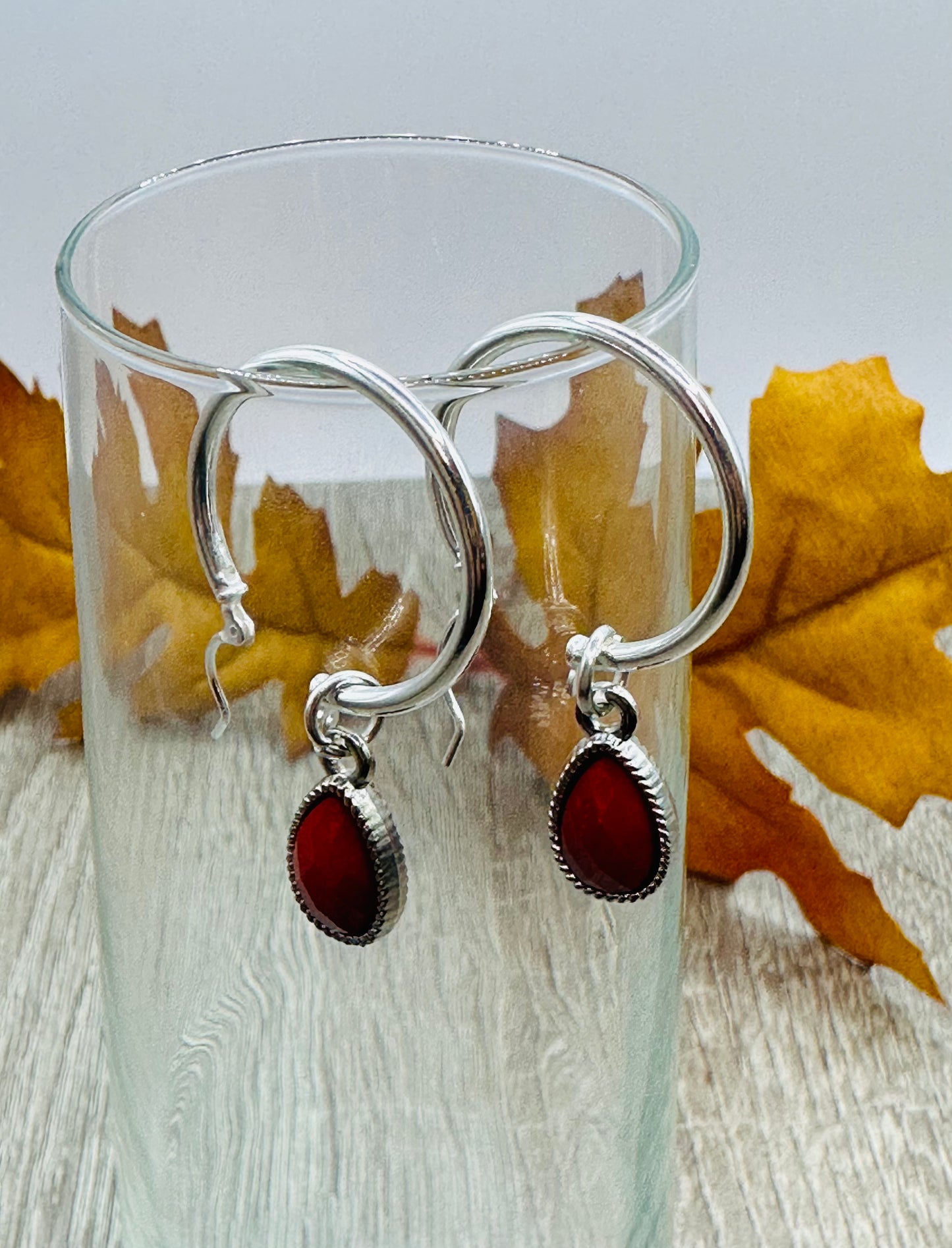 Silver Hoops Earrings E-141