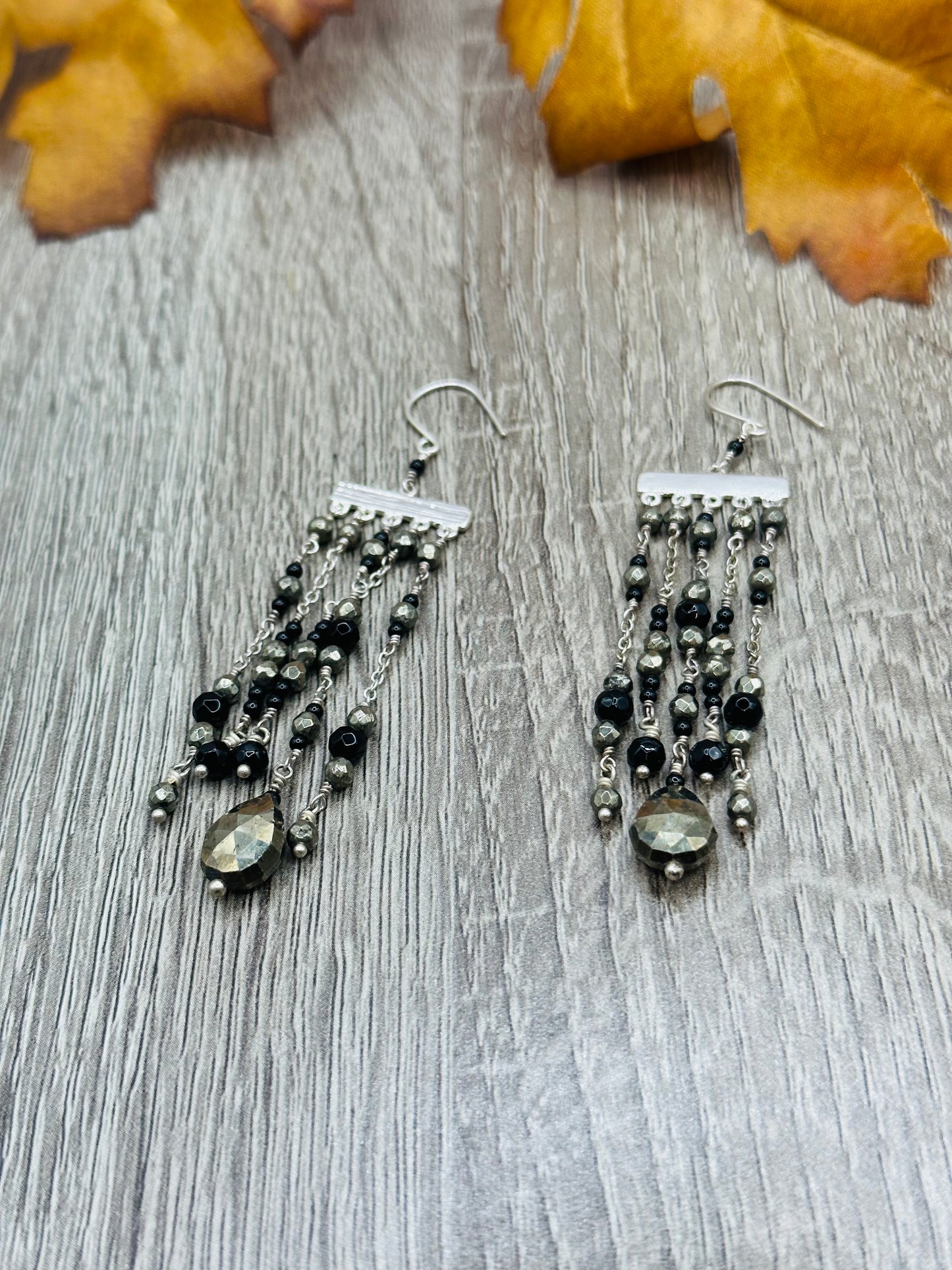 Multi Chain drop Earrings E-120