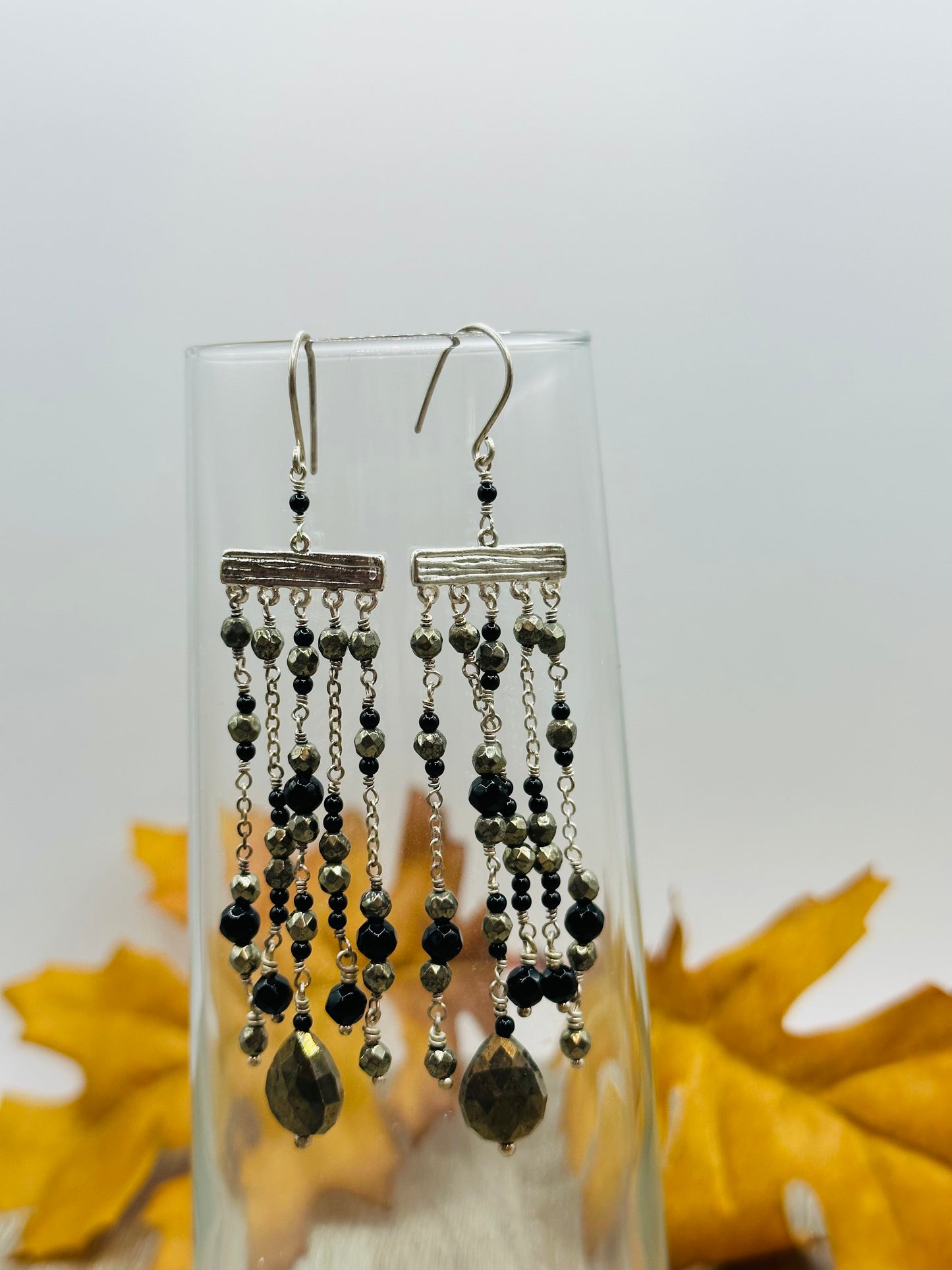 Multi Chain drop Earrings E-120