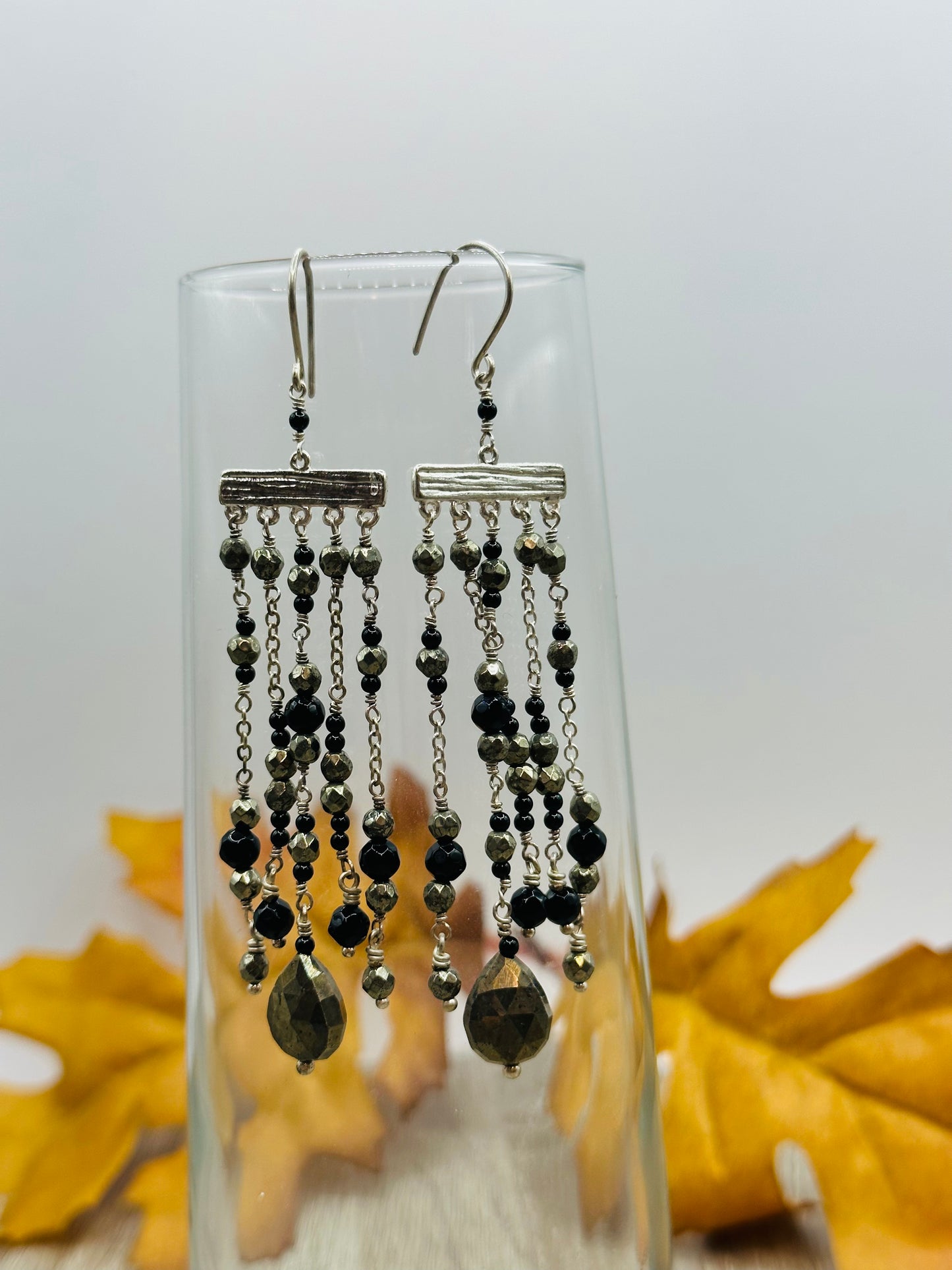 Multi Chain drop Earrings E-120