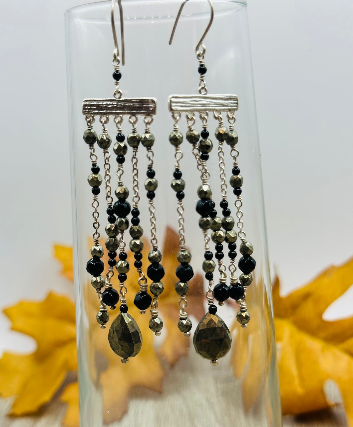 Multi Chain drop Earrings E-120