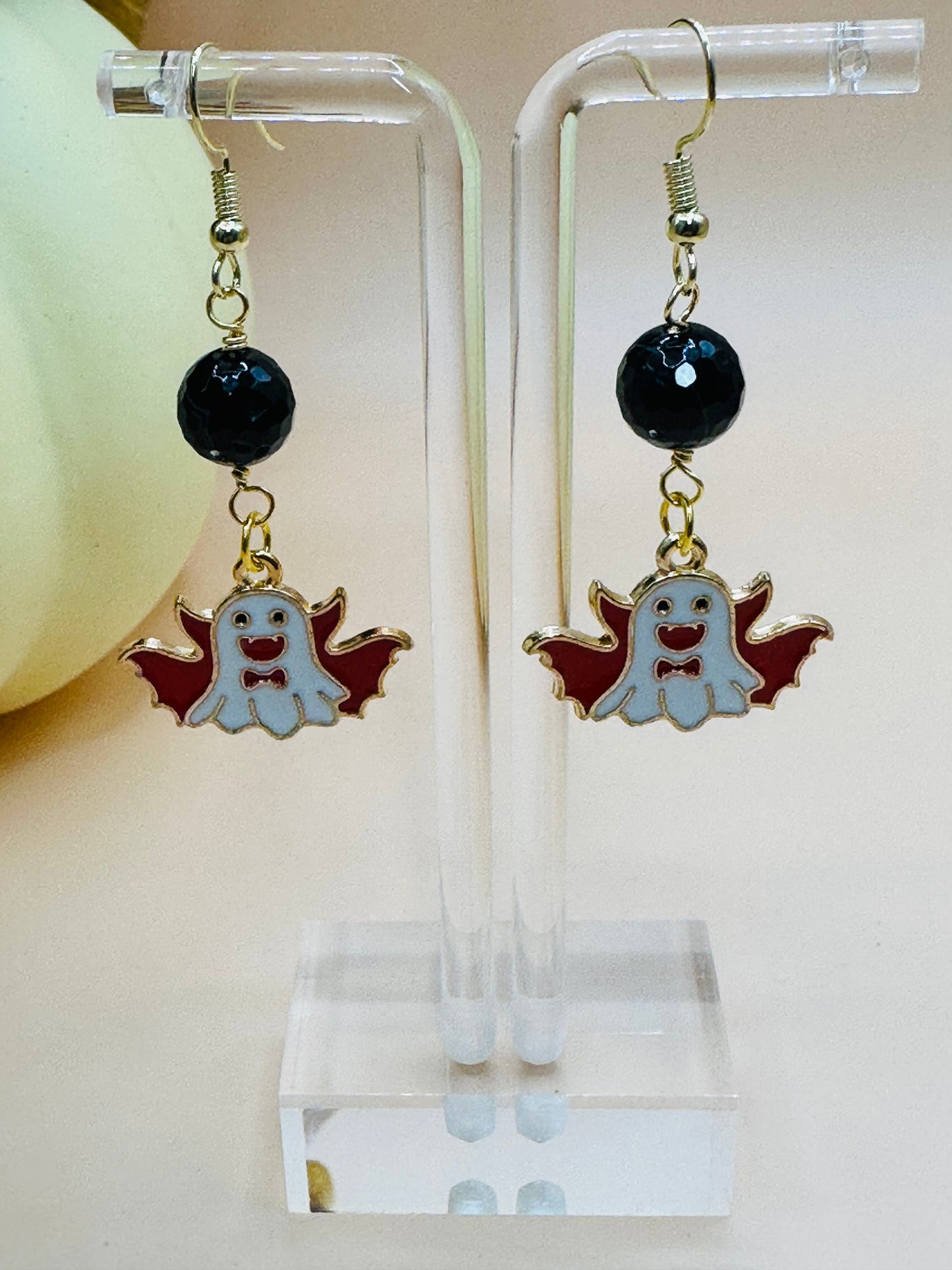 Earrings enamel charms EHN - 01