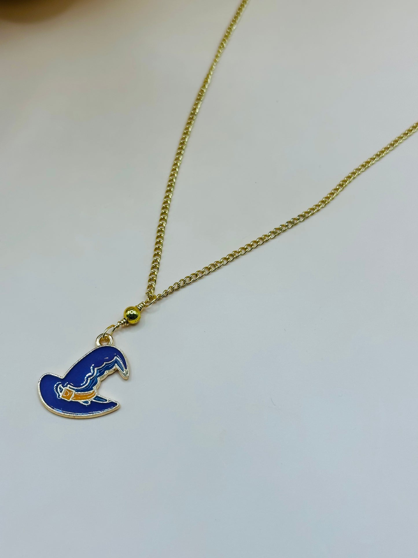 Necklace enamel 18 inches gold plated chain NHN-02