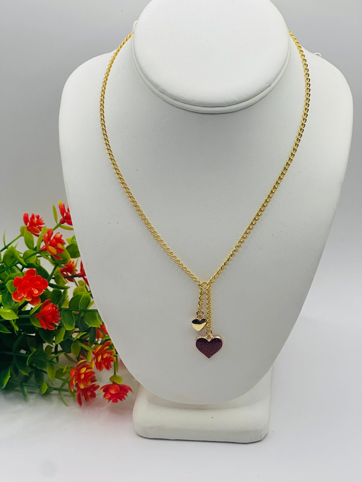 Hearts charms pendant Necklace VN-001