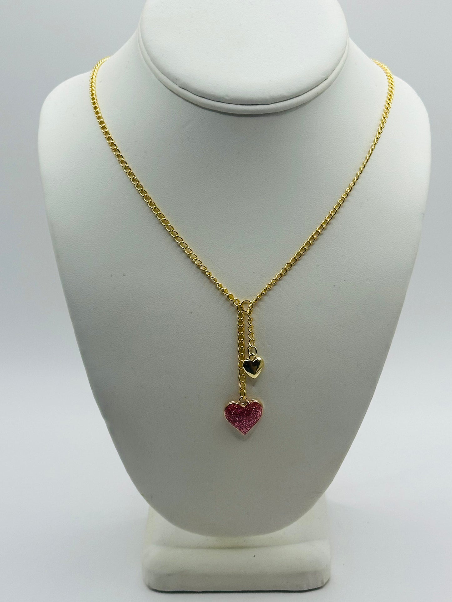 Hearts pink Necklace VN-001