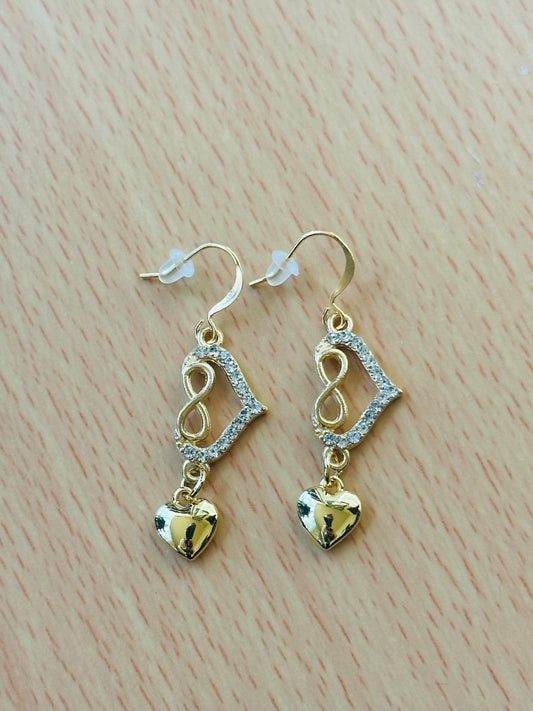 Gold plated hearts VE-007